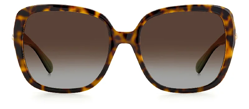 Kate Spade WILHEMINA/S LA 08XS Oversized Square Polarized Sunglasses Multi - Functional Outdoor Glasses