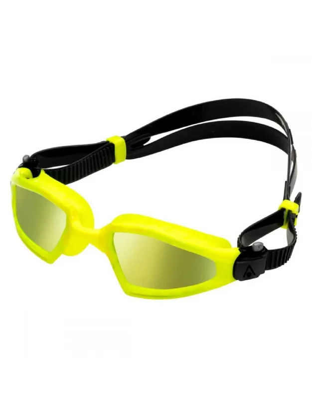 Kayenne Pro Titanium Mirrored Swim Goggles Translucent Frame Modern Aesthetic