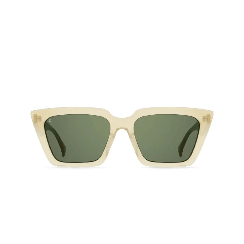 Keera Sunglasses (Villa + Emerald Green Mirror) Rectangle - Rimmed 