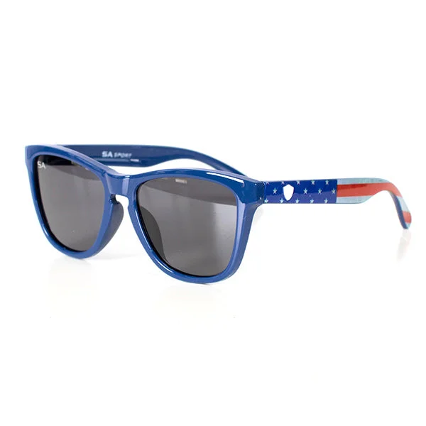 KIDS Boca Sunglasses | American Flag Mirrored - Lens Driving Look