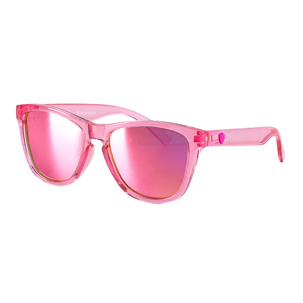 KIDS Boca Sunglasses | Pink Clear Steampunk - Inspired Goggles