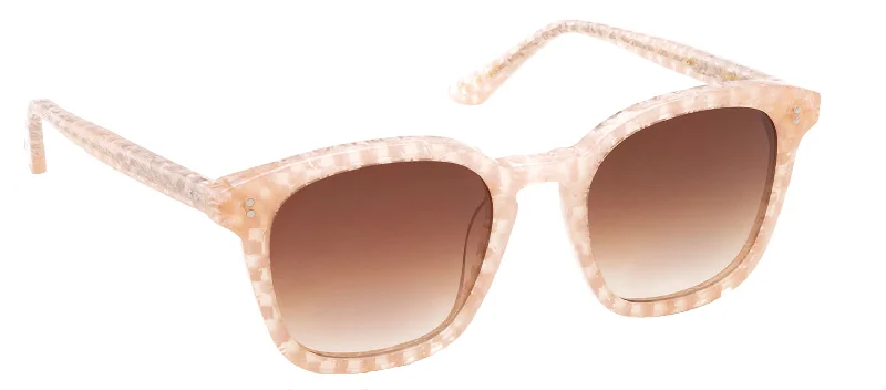 KREWE Prytania Micro Plaid Square Sunglasses Clip - On Sunglasses Convenience