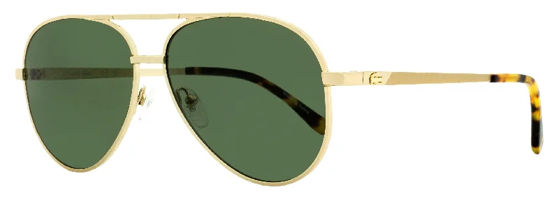 Lacoste Unisex Pilot Sunglasses L233SP 714 Gold/Havana 60mm Retro Round - Frame Look Lacoste Unisex Pilot Sunglasses L233SP 714 Gold/Havana 60mm Retro Round - Frame Look