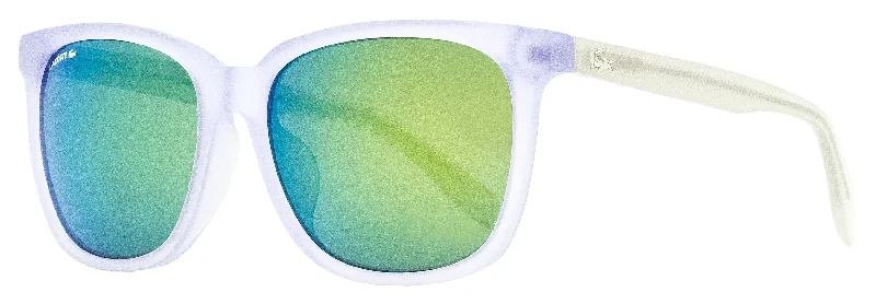 Lacoste Unisex Rectangular Sunglasses L838SA 971 Matte Crystal 56mm Matte - Finish Plastic Frame Look