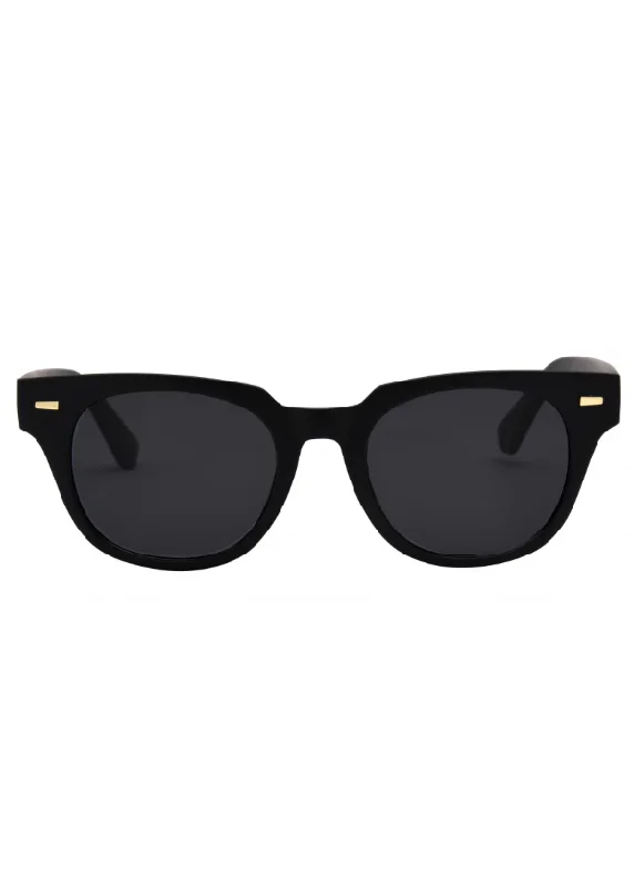 Lido Polarized Lens Sunglasses, Black/Smoke | I-SEA Transparent Frame Trend
