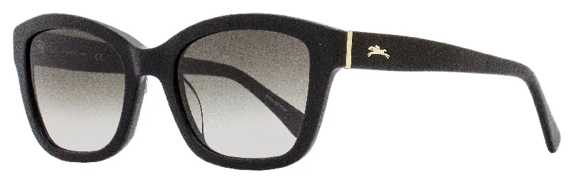 Longchamp Women's Rectangular Sunglasses LO632S 001 Black 53mm Multi - Functional Outdoor Glasses