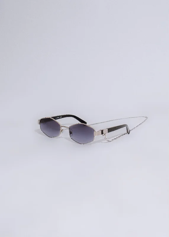 Looking Pretty Sunglasses Silver Retro Round - Frame Look