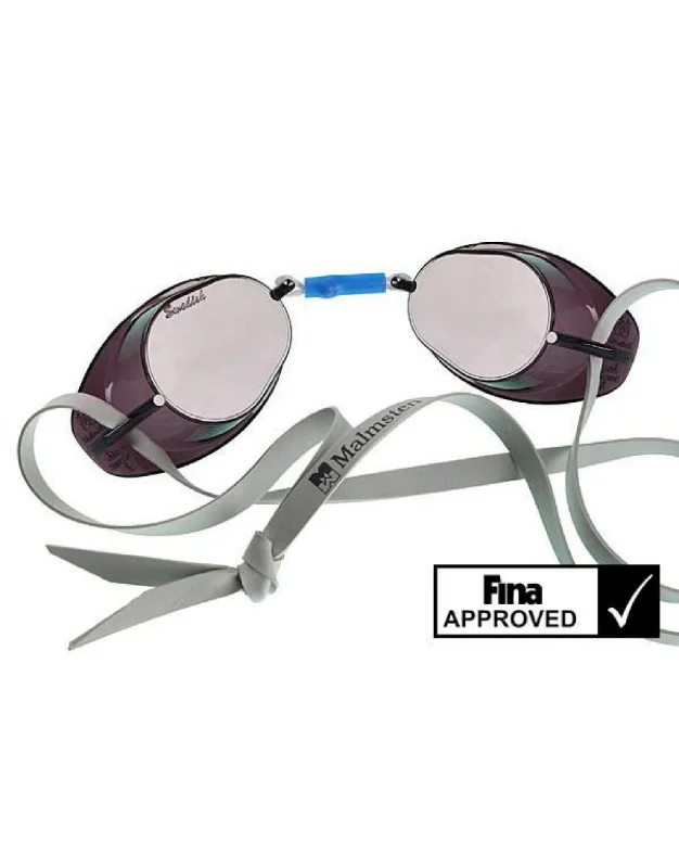 Swedish Competition Swim Goggles - Mirrored Wire - Frame Intellectual Look