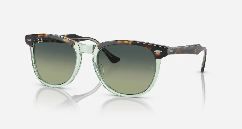 Men's Eagle Eye Sunglasses In Havana On Transparent Green Colored - Lens Sports Style