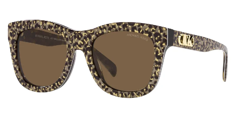 Michael Kors Women's 52mm Brown Sunglasses Geometric - Patterned Frame Design