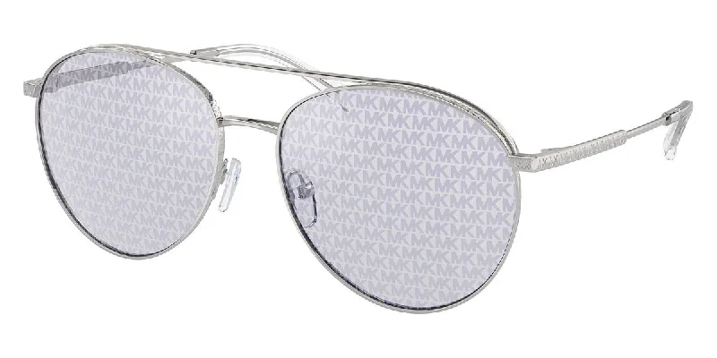 Michael Kors Women's Arches 58mm Silver Sunglasses MK1138-1153R0-58 Rectangle Business Style Michael Kors Women's Arches 58mm Silver Sunglasses MK1138-1153R0-58 Rectangle Business Style