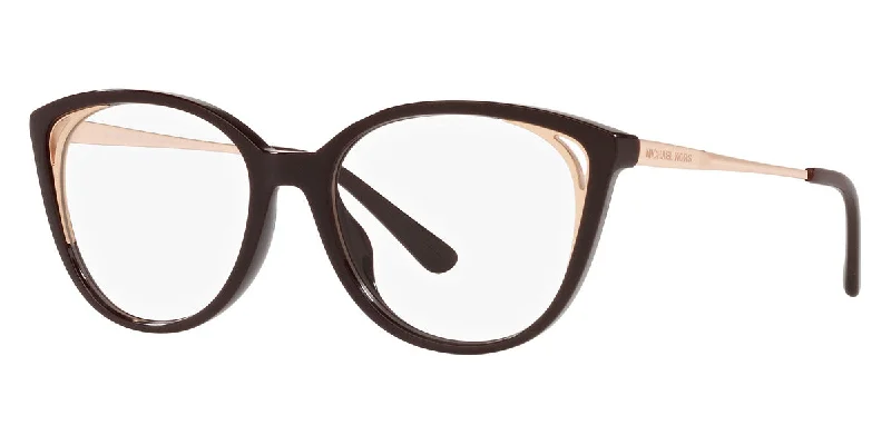 Michael Kors Women's MK4086U-3344 Riga 52mm Bio Cordovan Sunglasses Sports - Wrap Performance Look