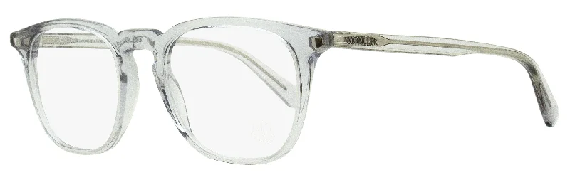 Moncler Men's Rectangular Eyeglasses ML5151 020 Transparent Gray 50mm Rectangle Business Style Moncler Men's Rectangular Eyeglasses ML5151 020 Transparent Gray 50mm Rectangle Business Style