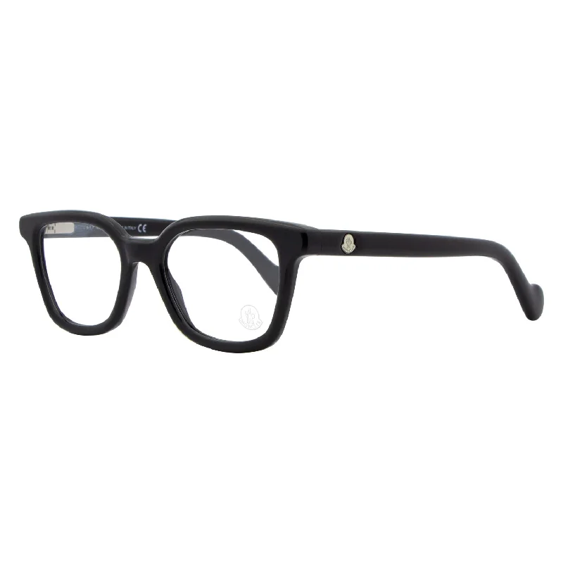 Moncler Square Eyeglasses ML5001 001 Shiny Black 49mm 5001 Small - Frame Dainty Design Moncler Square Eyeglasses ML5001 001 Shiny Black 49mm 5001 Small - Frame Dainty Design