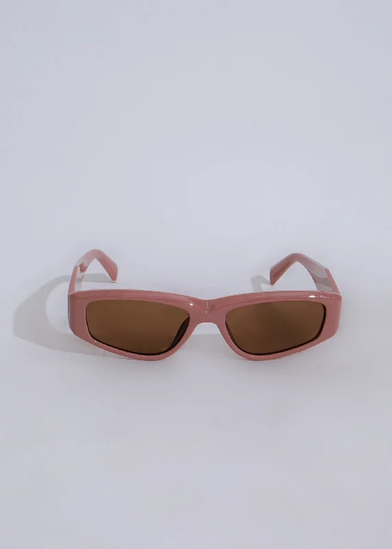 Moving On Oval Sunglasses Pink Polarized - Lens Fishing Style