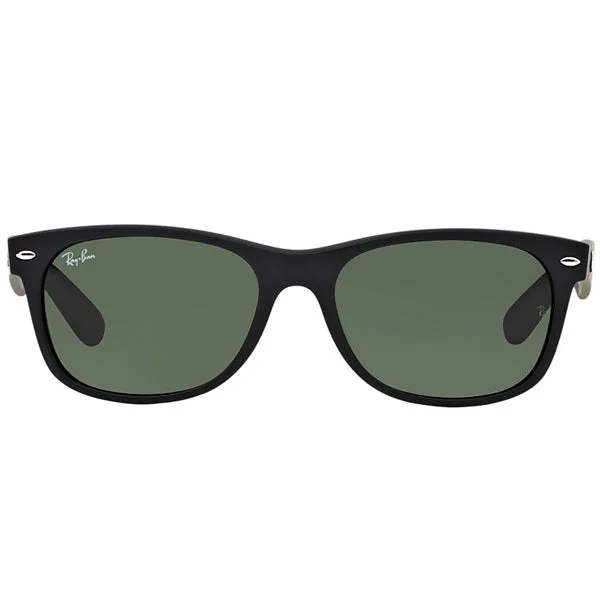New Wayfarer - Matte Black/Green Prescription Glasses