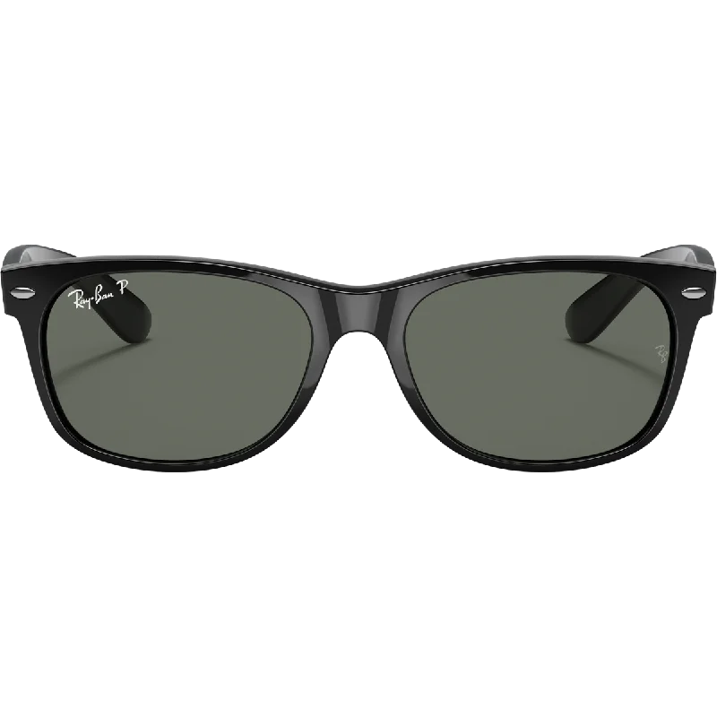 New Wayfarer L - Black/G-15 Green Retro - Inspired 