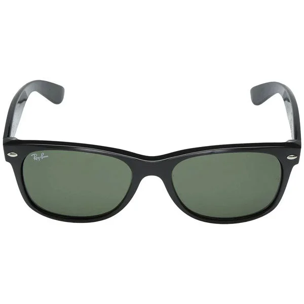 New Wayfarer - Rubber Black/Polarized Green Unisex Angular Frame Style