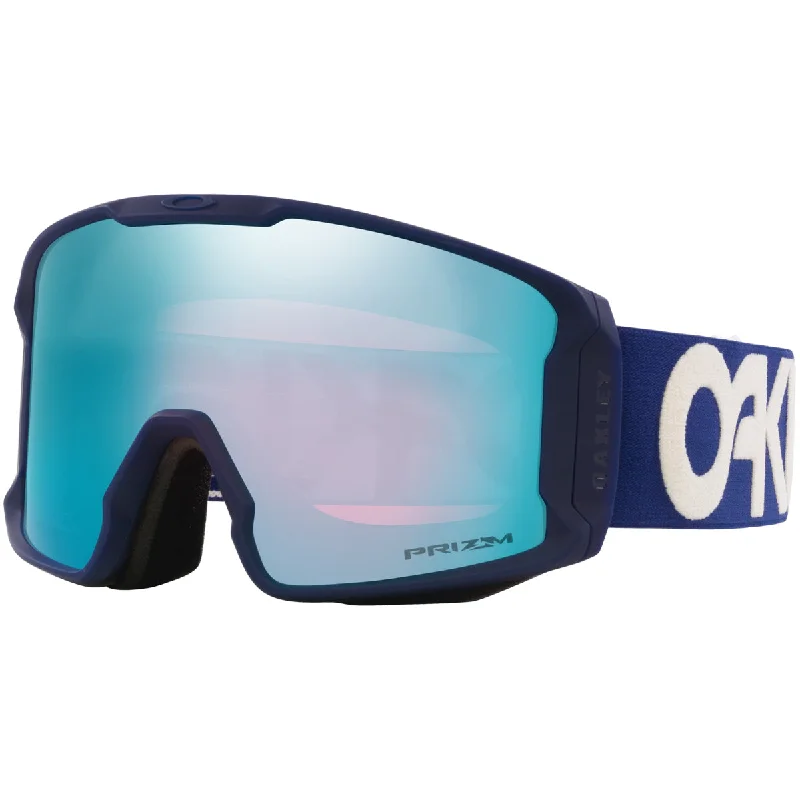 Oakley Line Miner Snowboard Goggles - Matte Navy/Prizm Sapphire Iridium Translucent Frame Modern Aesthetic Oakley Line Miner Snowboard Goggles - Matte Navy/Prizm Sapphire Iridium Translucent Frame Modern Aesthetic