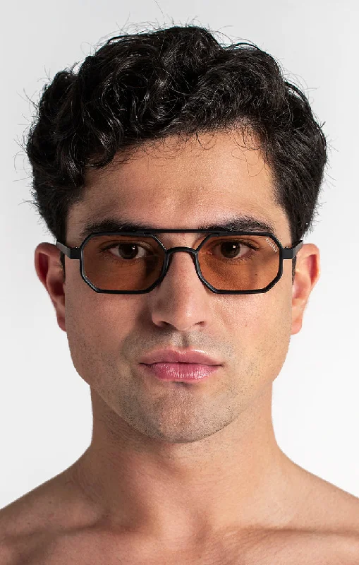 Orange Hexa Sunglasses Small - Frame Dainty Design