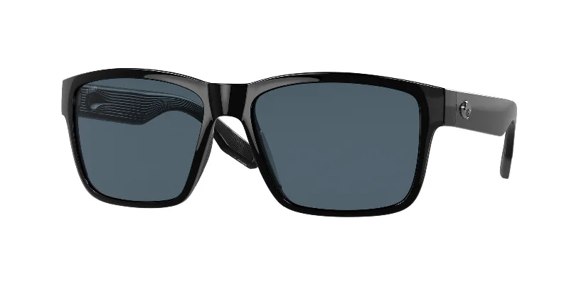 Paunch Black Gray Gradient 580G Vintage - Style Browline Glasses
