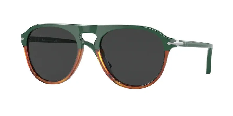 Persol - PO3302S - Green and Havana Chiara Frame with Polar Black Lens Anti - Blue - Light Computer Glasses Persol - PO3302S - Green and Havana Chiara Frame with Polar Black Lens Anti - Blue - Light Computer Glasses