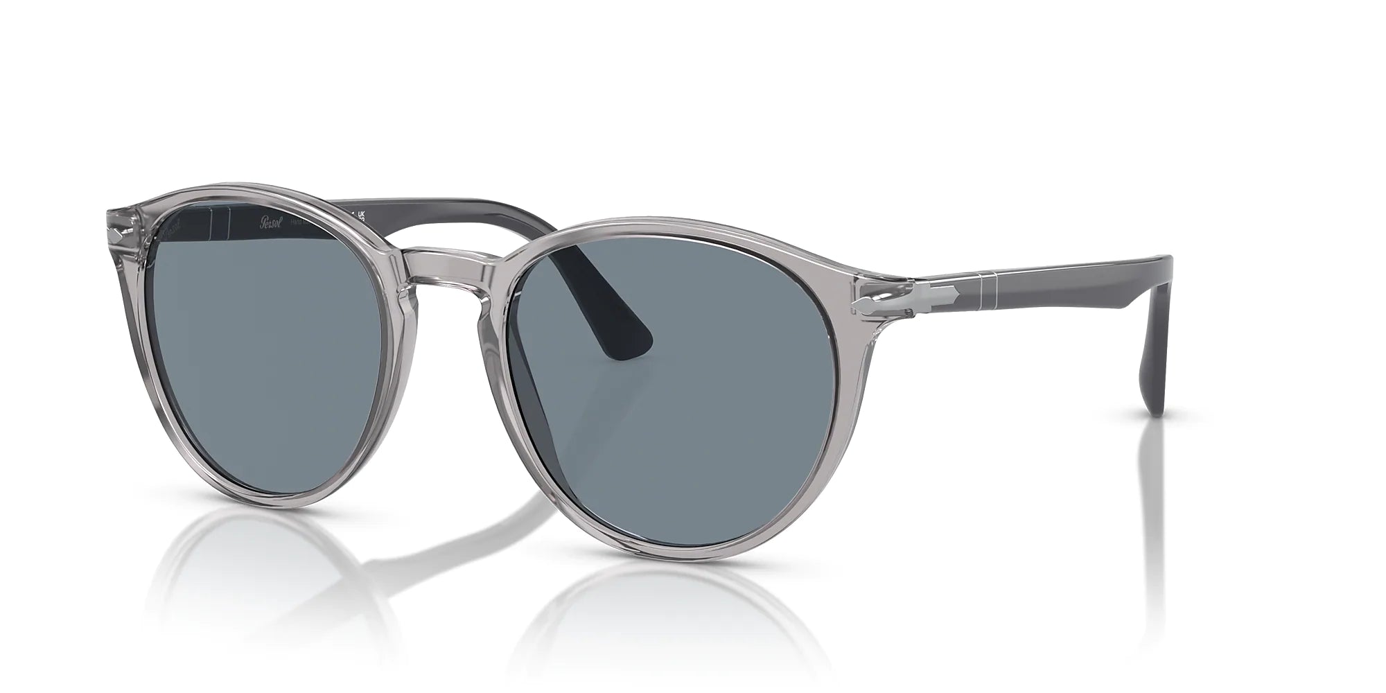 Persol - Sunglasses 0P03152S - Smoke Grey w/ Light Blue Polarized - Lens Fishing Style Persol - Sunglasses 0P03152S - Smoke Grey w/ Light Blue Polarized - Lens Fishing Style