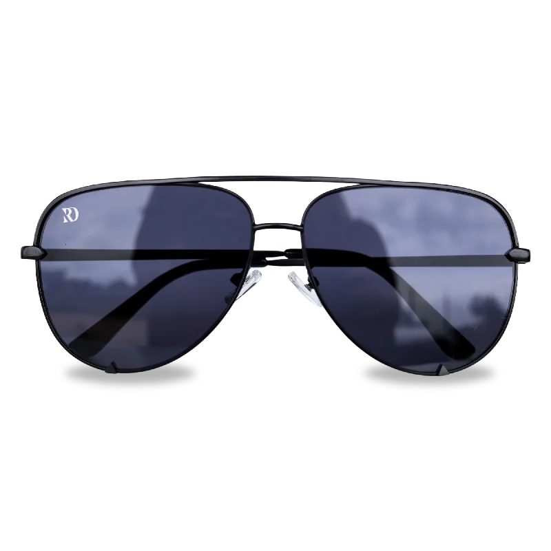 PHOENIX AVIATOR SUNGLASSES | RD (black / black) High - Tech Smart Glasses