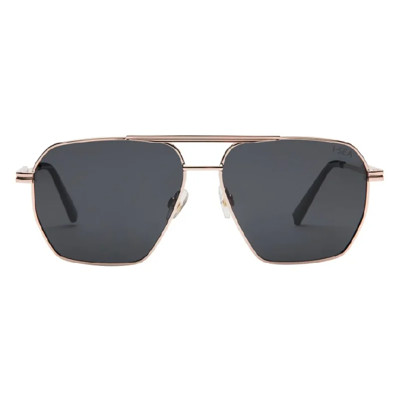 Piper, Gold/Smoke | I-SEA Geometric - Patterned Frame Design