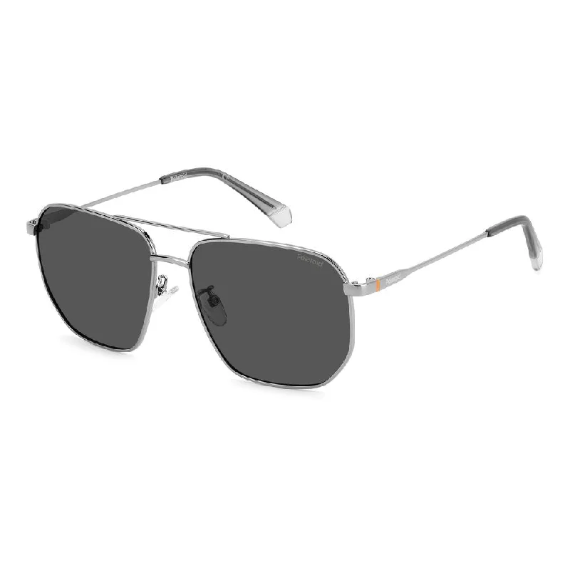 Polaroid  Metal Men's Sunglasses Transparent Frame Trend