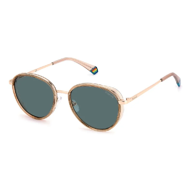 Polaroid  Resin Men's Sunglasses Oval - Shaped Academic Look
