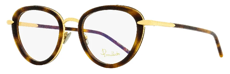 Pomellato Women's Oval Eyeglasses PM0058O 002 Gold/Havana 51mm Clip - On Sunglasses Convenience Pomellato Women's Oval Eyeglasses PM0058O 002 Gold/Havana 51mm Clip - On Sunglasses Convenience