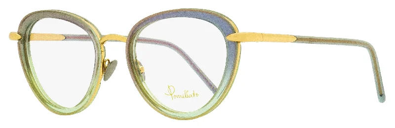 Pomellato Women's Oval Eyeglasses PM0058O 003 Gold/Light Blue 51mm Anti - Blue - Light Computer Glasses Pomellato Women's Oval Eyeglasses PM0058O 003 Gold/Light Blue 51mm Anti - Blue - Light Computer Glasses