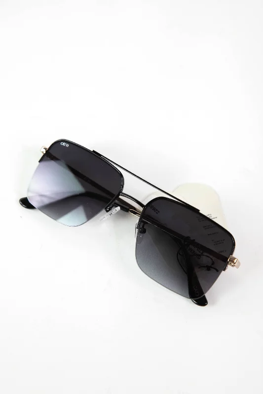 Portsea, Black Gold/Smoke Fade | Otra Retro Round - Frame Look