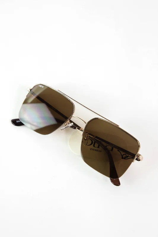 Portsea, Gold/Brown | Otra Classic Aviator Style