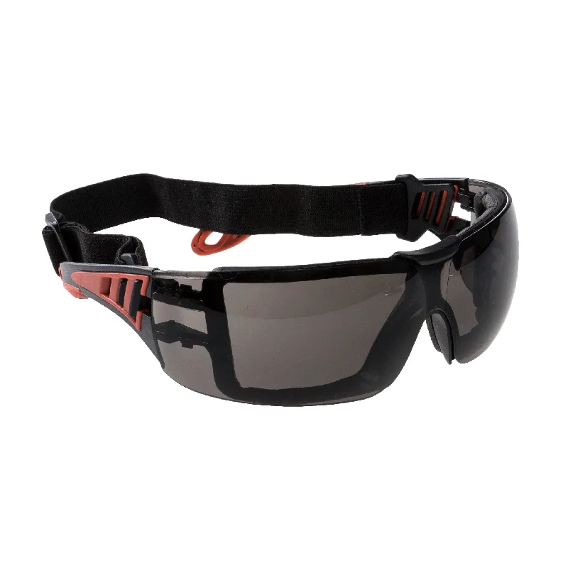 PORTWEST® Tech Look Plus Safety Glasses - PS11 Wire - Frame Intellectual Look