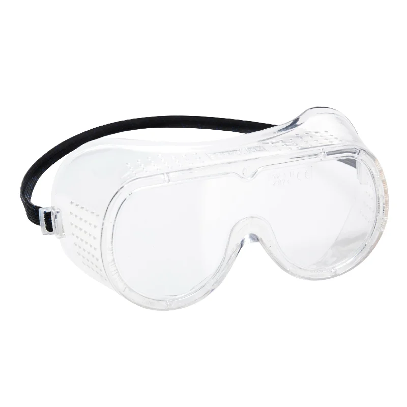 PORTWEST® Vented Safety Goggles - Direct - Clear PW20 Wood - Grain Accent Natural Look