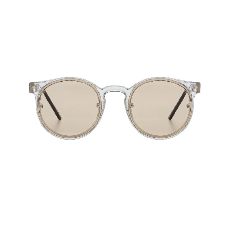 Post Punk (Clear + Tan) Cat - Eye Feminine Design