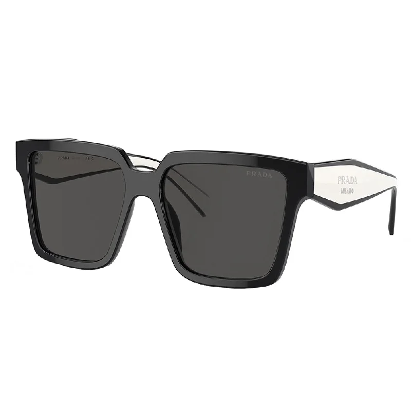 Prada  PR 24ZS 1AB5S0 56mm Womens Square Sunglasses Steampunk - Inspired Goggles