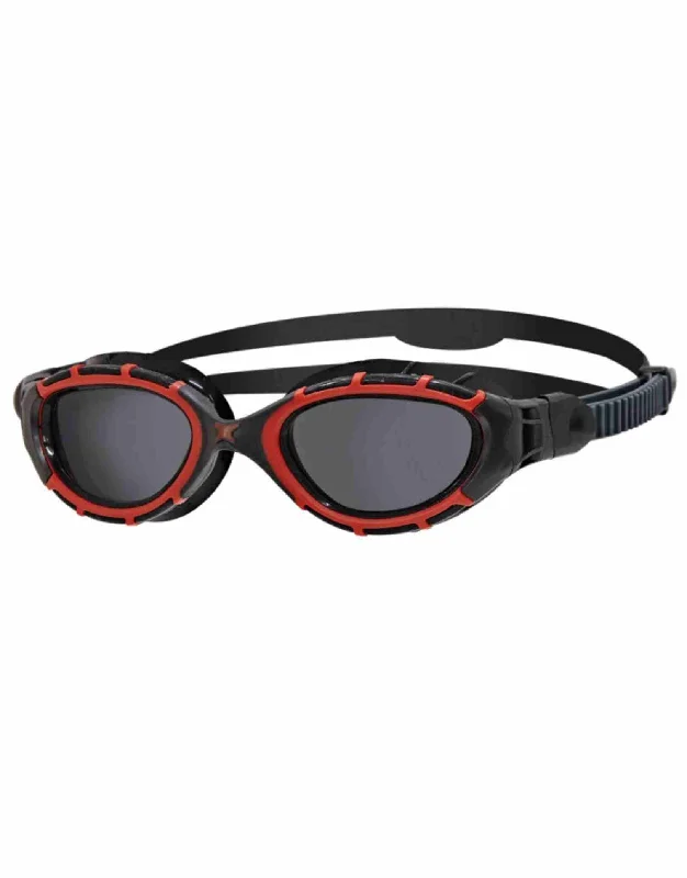 Predator Flex Polarized Lens Goggle - Red/Black Tortoiseshell Pattern Aesthetic