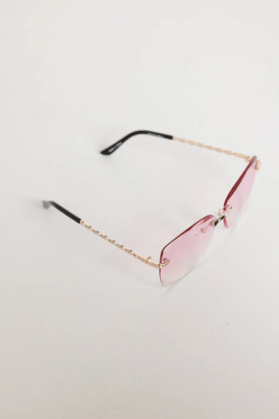 Pretty in Pink Sunglasses Rhinestone - Embellished Glam Design