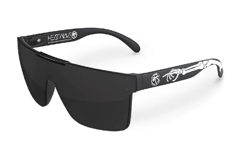 Quatro Sunglasses: Bones Customs - Black Lens/Black Bar Magnetic - Attachment Style