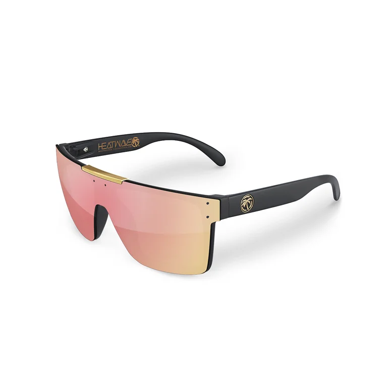 Quatro Sunglasses in Rose Gold Gradient - Lens 