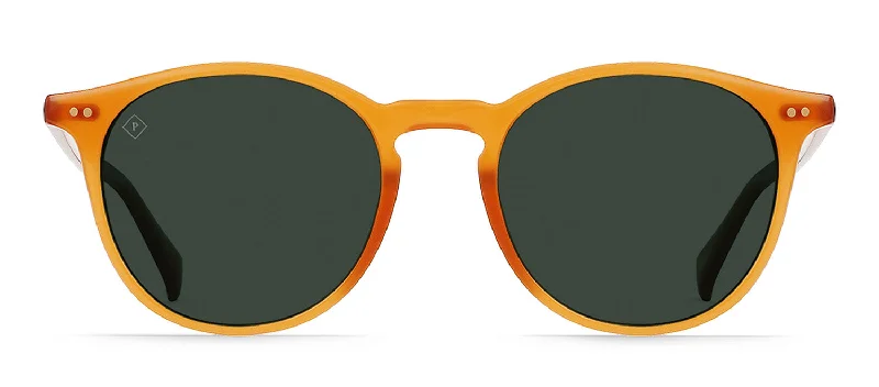RAEN BASQ S399 Round Polarized Sunglasses Oval - Rimmed Sophisticated Look