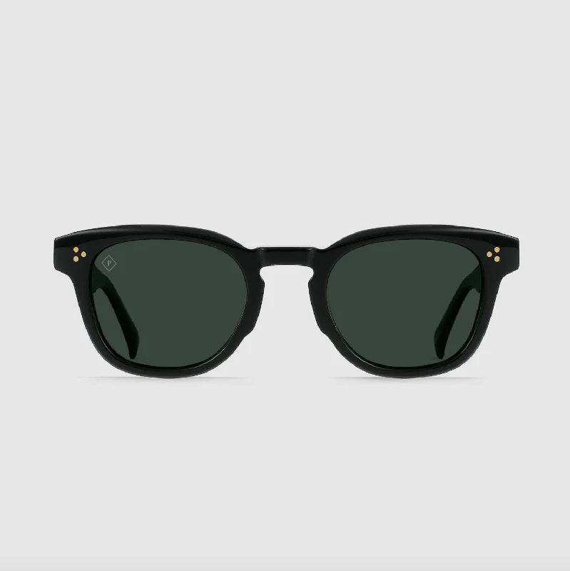 Raen - Squire 49 Sunglasses - Recycled Black / Green Polarized Geometric - Patterned Frame Design Raen - Squire 49 Sunglasses - Recycled Black / Green Polarized Geometric - Patterned Frame Design
