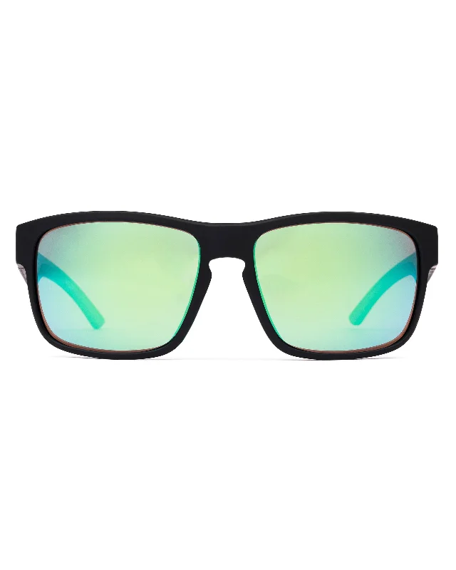 Matte Black / LIT Mirror Green / Polar
