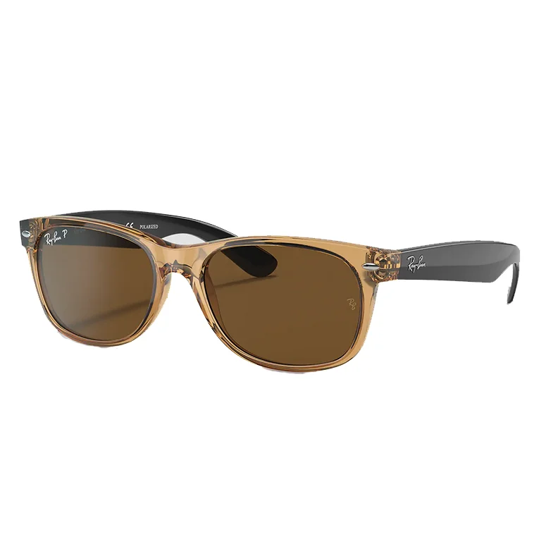 RB2132 New Wayfarer Classic Sunglasses Translucent Frame Modern Aesthetic