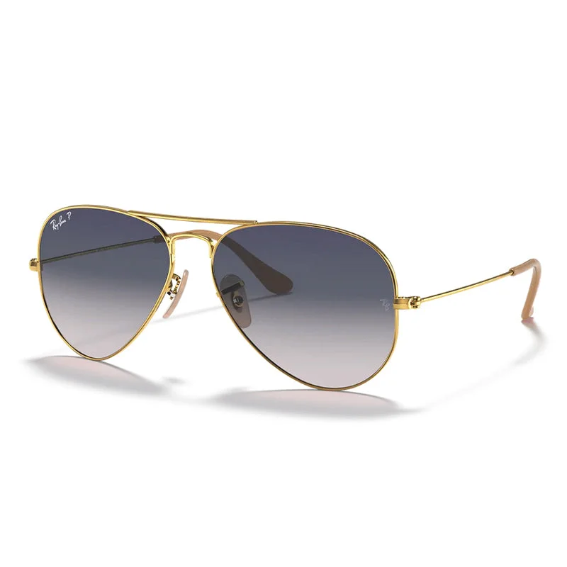 RB3025 Aviator Sunglasses Chunky Black - Frame Goth Look