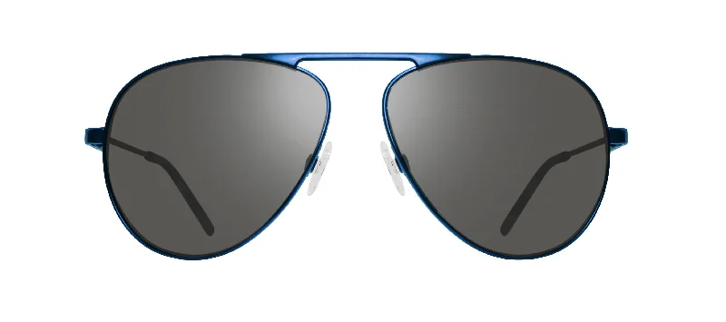 Revo RE 1163 05 GY METRO JS Aviator Polarized Sunglasses Leather - Trimmed Luxe Style