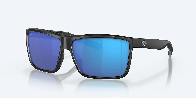 Rinconcito Matte Black Blue Mirror 580G Tinted - Lens Reading Glasses